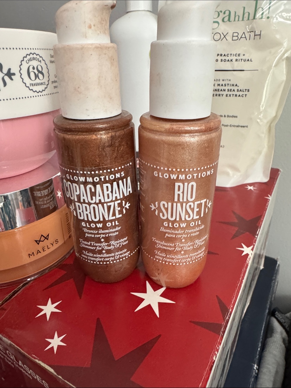 Rio Sunset Glow Oil - Shimmering Bronze Body Illuminator set of 2